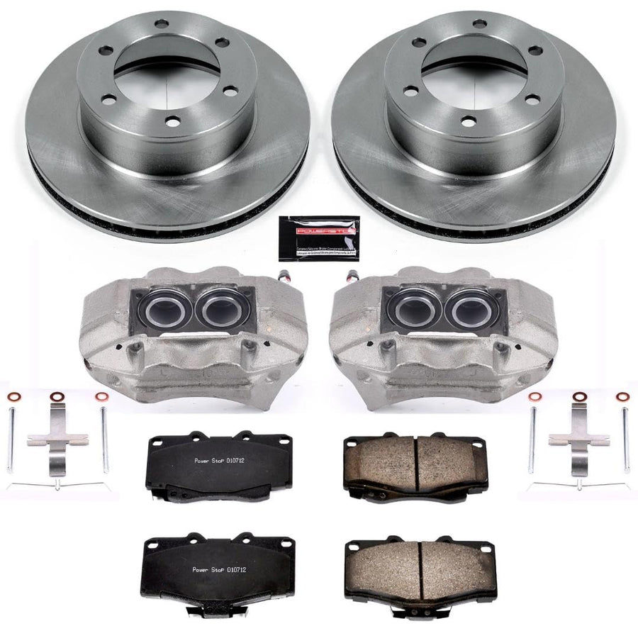 Power Stop KCOE1233 Replacement Front Stock Brake Kit with OE Calipers For Toyota 4Runner 1995-2002 [Model Specific]