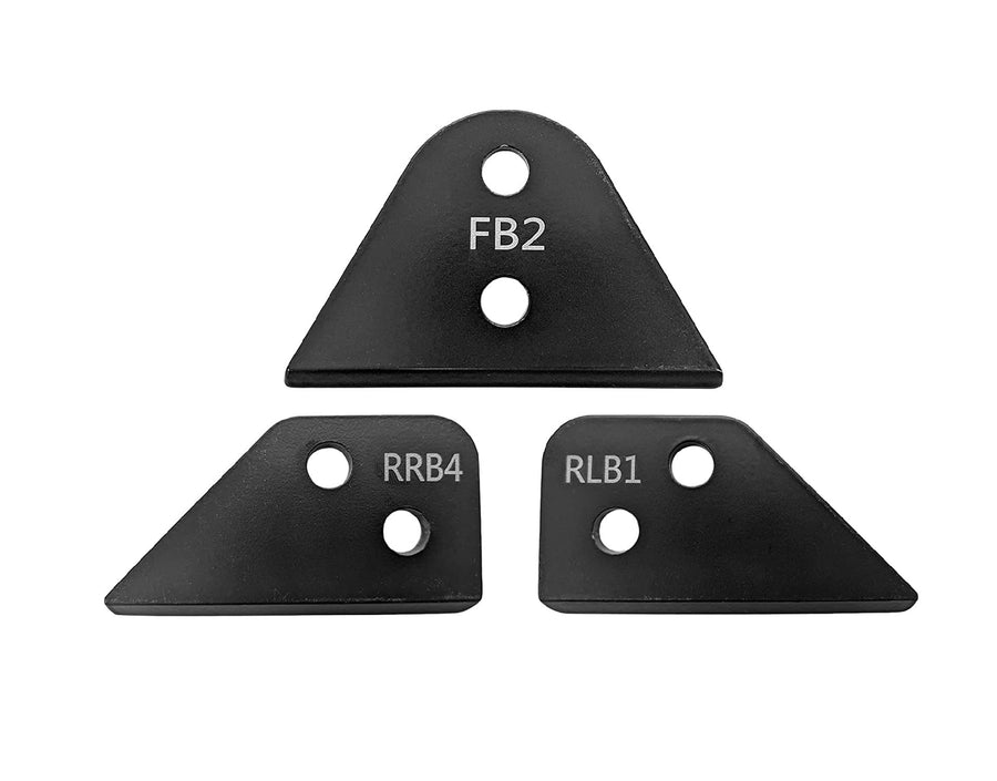Demon 2 Inch Powersports Bracket Lift Kit for (2014-20) Polaris RZR 570, Increases Ground Clearance & Larger Space Between Tires & Fenders to Be Mounted, Powder Coated for Protection, Easy to Install