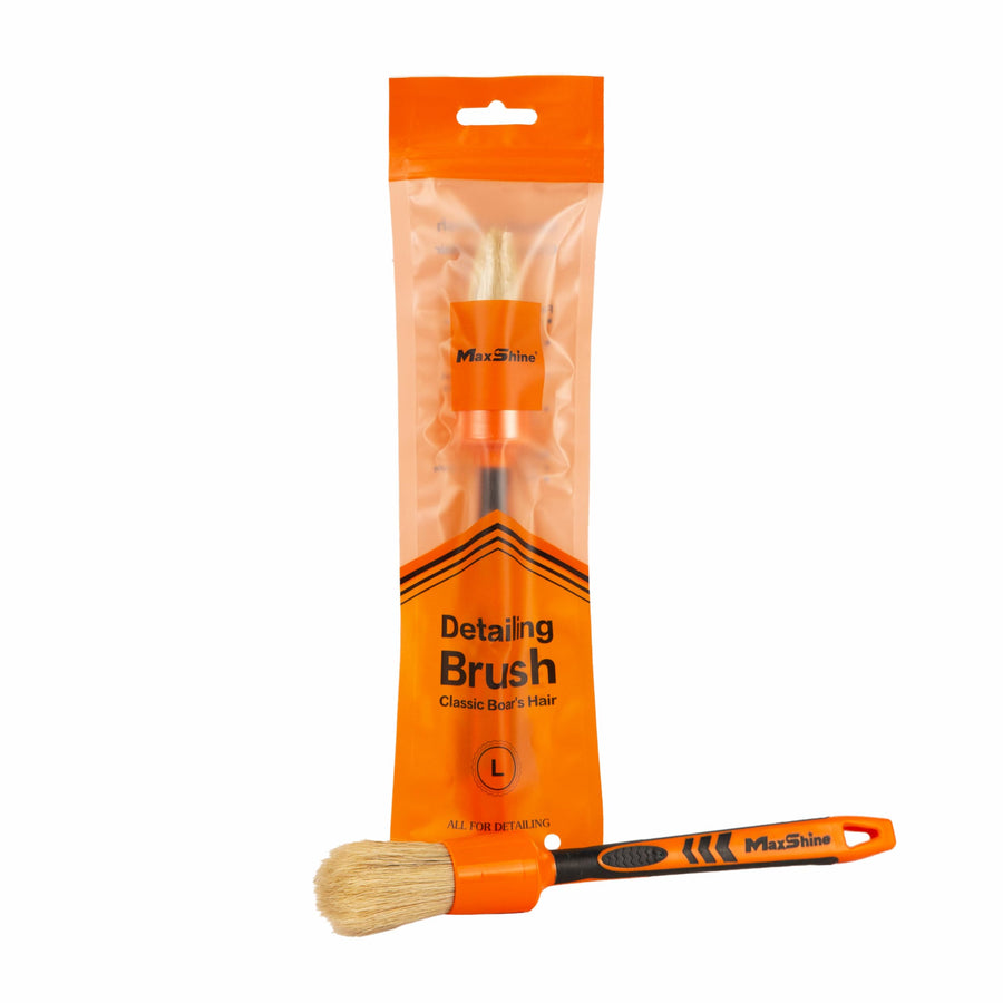 Maxshine #14 Large Universal Detailing Brush – Classic Boar’s Hair Bristles, Soft & Durable – Professional Brush for Interior, Exterior, Leather Seats, Engine Bay & Wheels