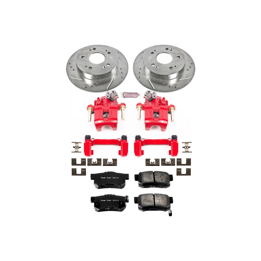 Power Stop Z23 Evolution Sport Brake Kit with Calipers For Honda Prelude 1997-2001 [Model Specific]
