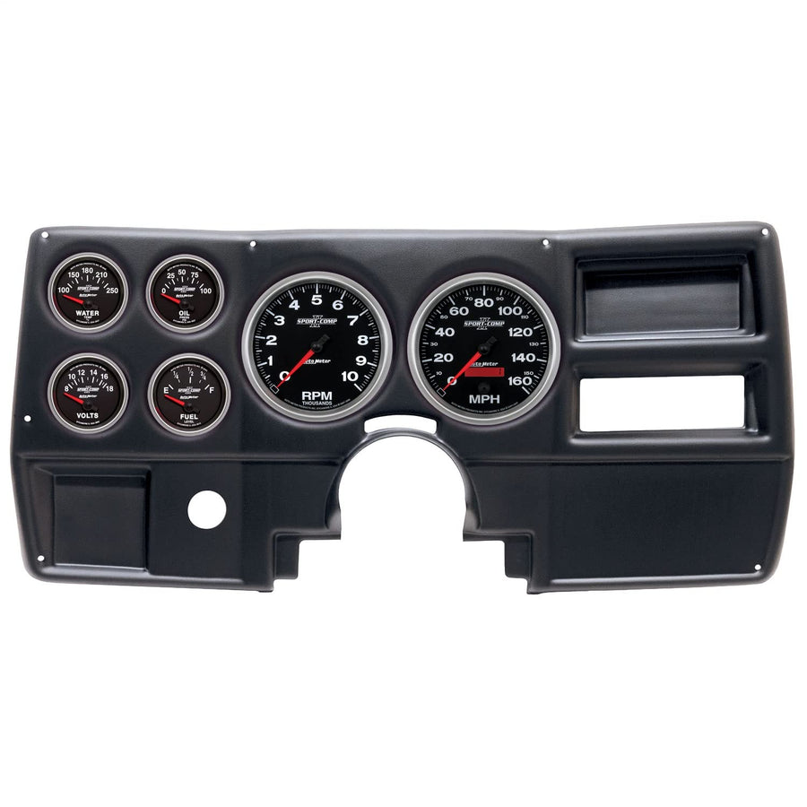 AutoMeter Dash Kit Direct Fit, (5" X2, 2 1/16" X4), Chevy/Gmc Truck No Vent 84-87, Sport-Comp Ii (2922-12)