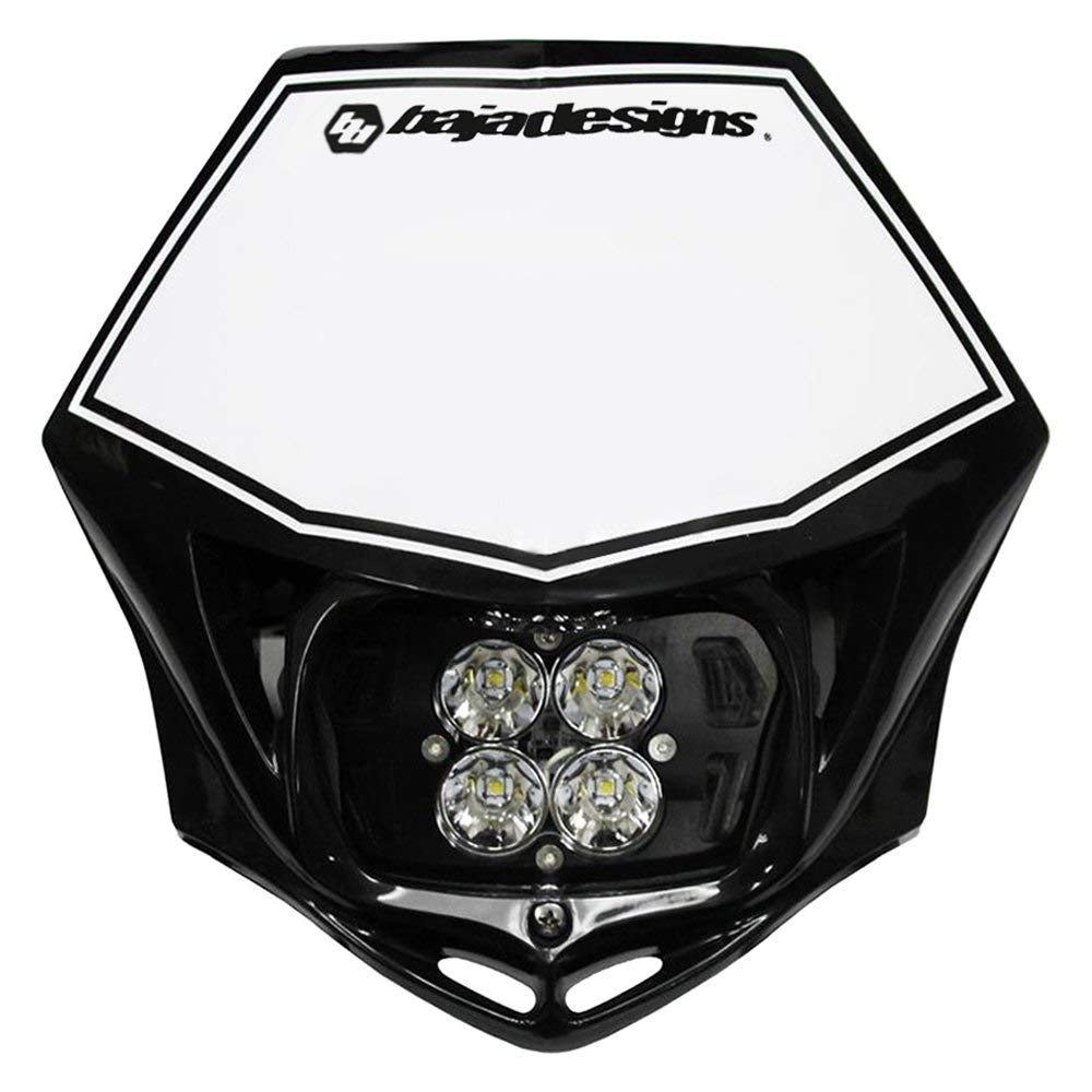 Baja Designs Squadron Sport Motorcycle A/C Headlight Kit with Shell (Black) LED