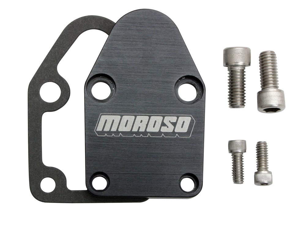 Billet Moroso Fuel Pump Plate, Fits Small Block Chevy Engines