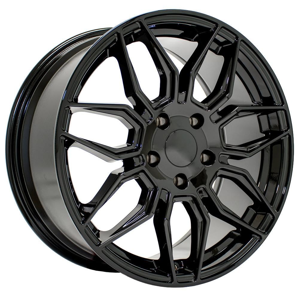 18 Inch OE Wheels CV03C Rim Fits Corvette C8 Z06 Style 5x120.65 18x8.5 Gloss Black - Hollander 95580 (1)