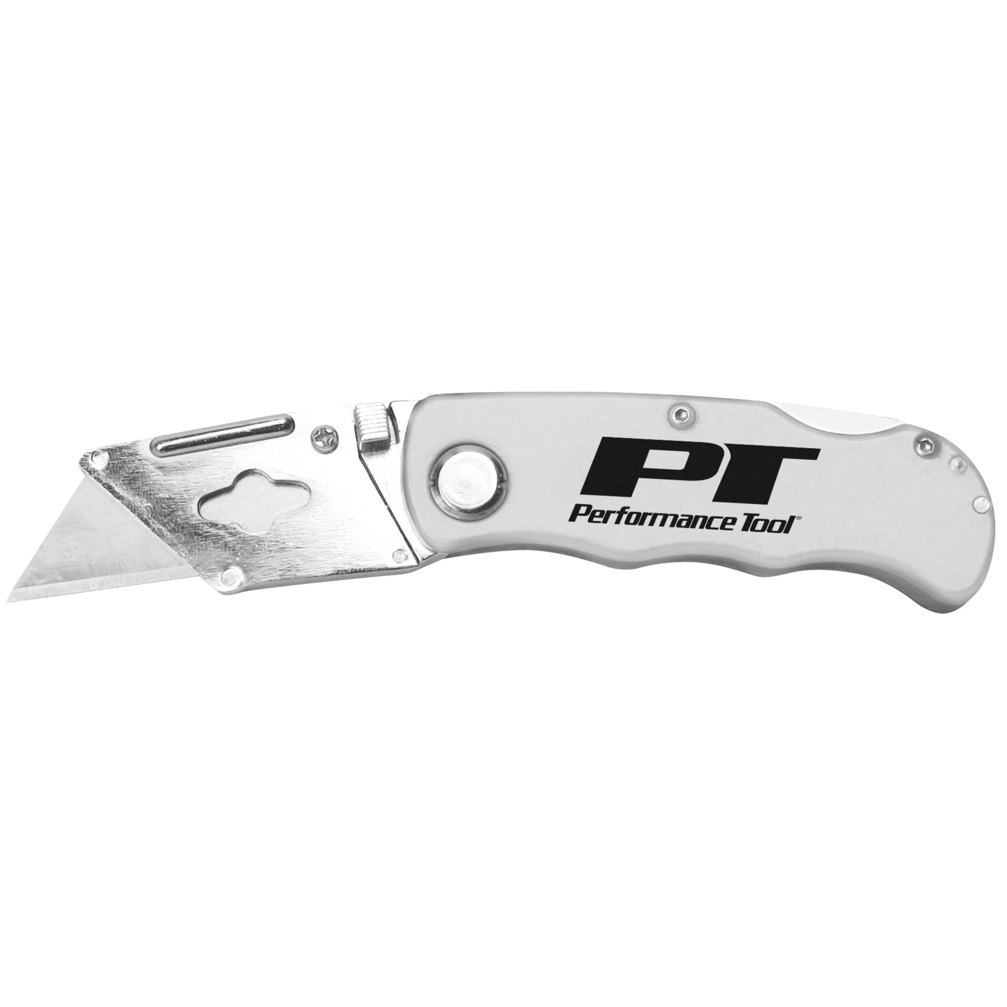 Folding Utility Knife Performance Tool W12113 - Heavy Duty Box Cutter with Quick Blade Release for Home, Office, and Outdoor Use