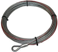 Winch Rope Bulldog 20250- for 15022 6k 6.4mmx55 Foot, Gray