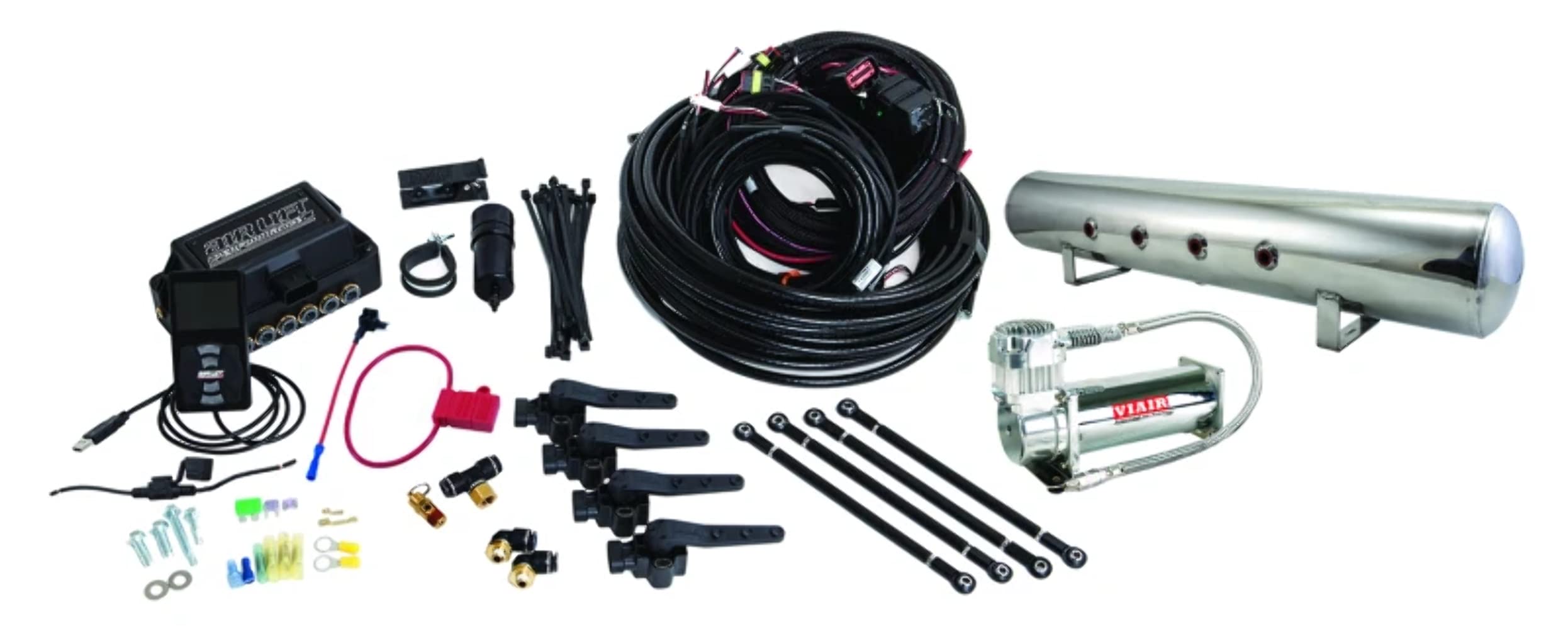 27798 AIRLIFT Performance 3H (3/8" Air Line, 5 Gallon Lightweight Polished Aluminum