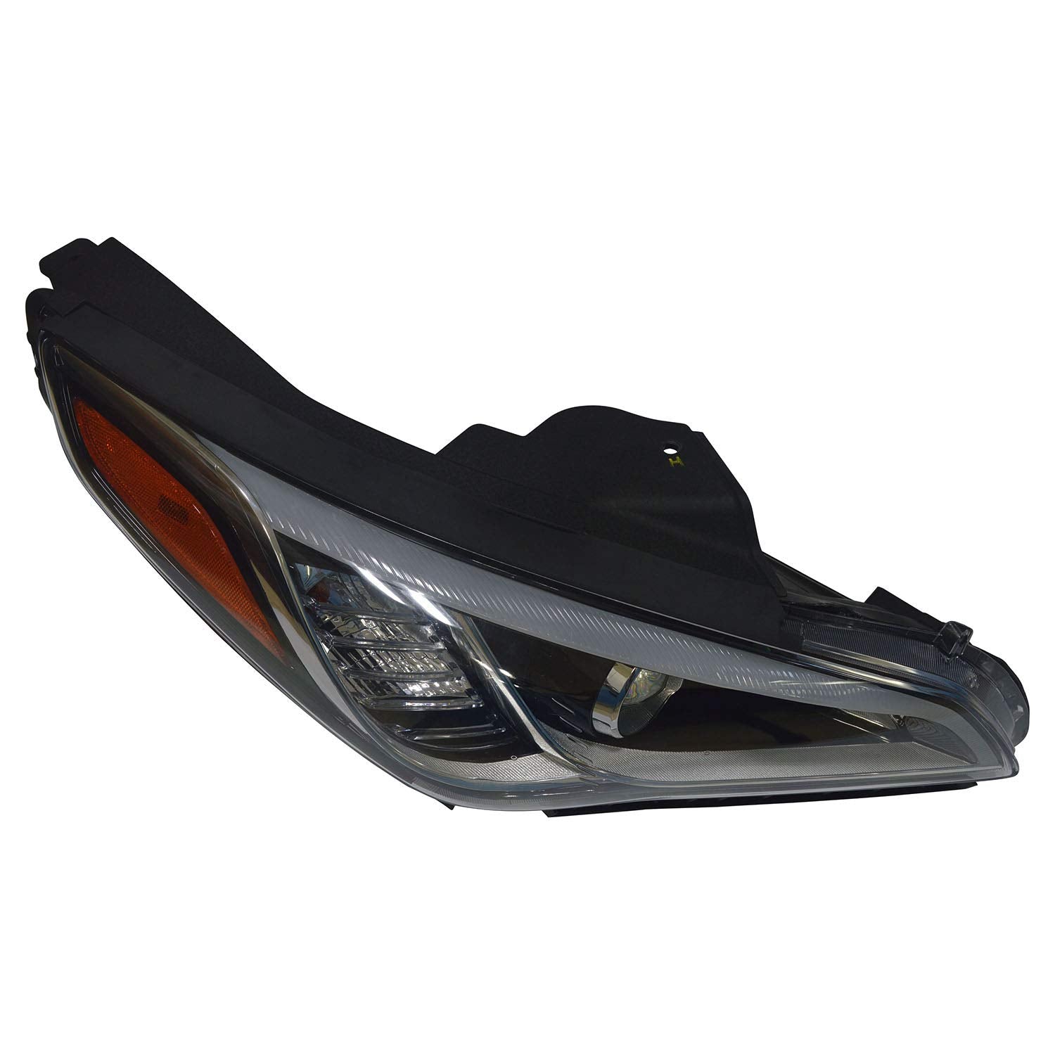 Right TYC Headlight Assembly Compatible with 2015-2016 Hyundai Santa Fe