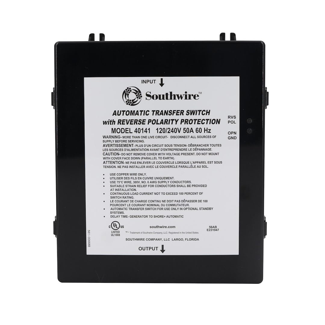 Reverse Polarity 50A Transfer Switc