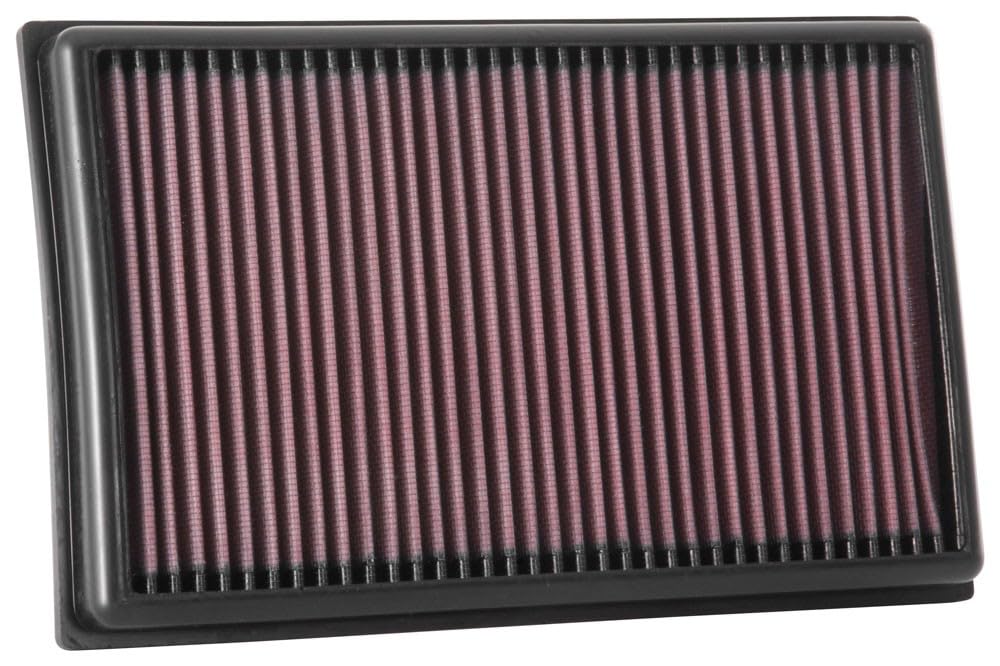 K&N Engine Air Filter: Replacement Car Air Filter, Reusable, Clean Every 75,000 Miles, Washable: Compatible 2017-2019 SEAT/SKODA/VOLKSWAGEN/AUDI (Superb, Arteon, Golf, Passat, T-Roc, Tiguan), 33-3111