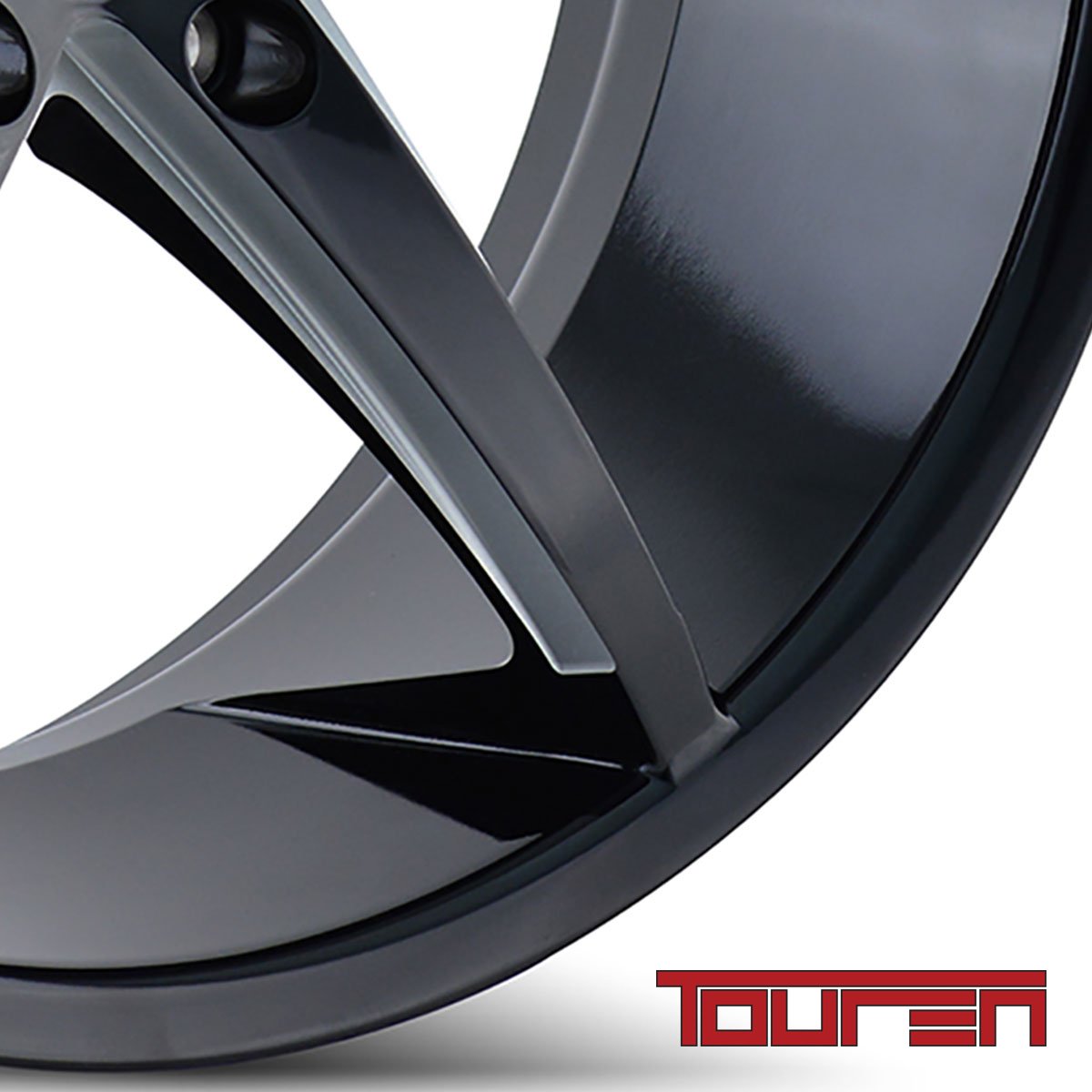 17x7.5 TR70, Bolt Pattern: 5x110/, Offset: 40, BLACK/MILLED SPOKES, set of 1