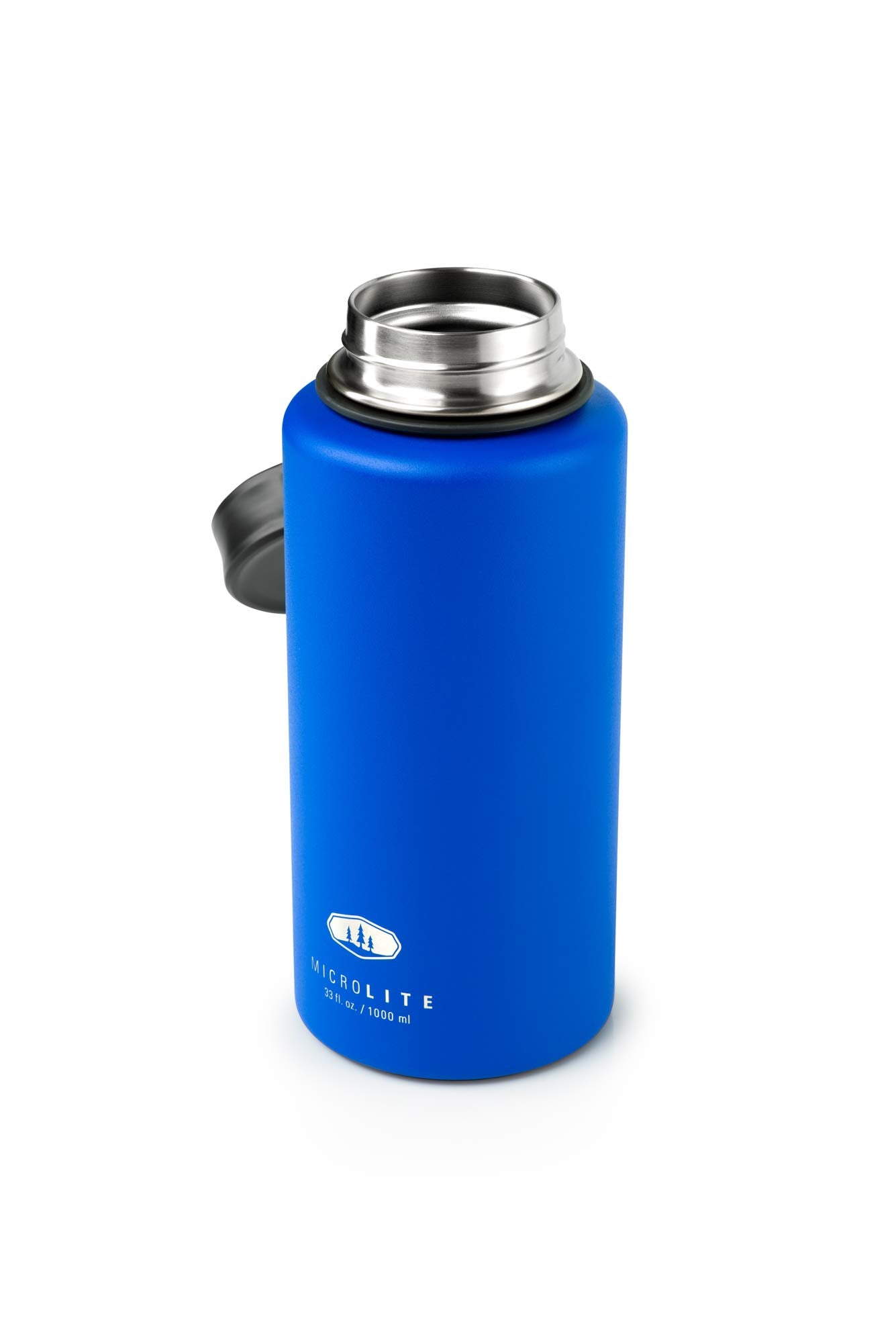 Microlite 1000 Twist GSI Outdoors 33 fl.oz. Vacuum Insulated Stainless Steel Water Bottle, True Blue