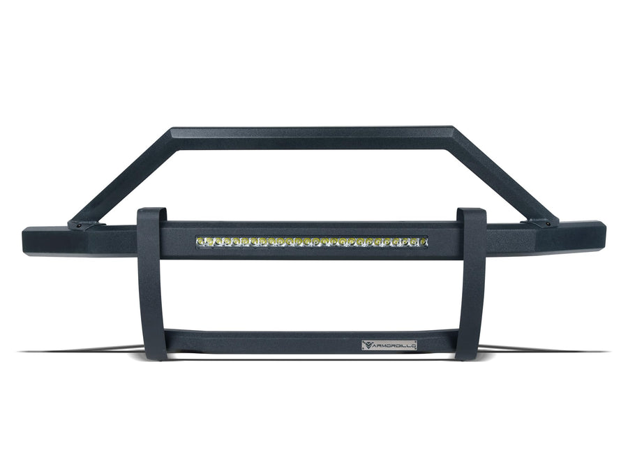 Armordillo ARX LED Pre-Runner Guard With 2003-2006 Chevy Silverado GMC Sierra 1500/2007 Classic|8734339|Textured Black|Pre-Runner Grille Guard|Bumper Guard|26" LED Light Bar