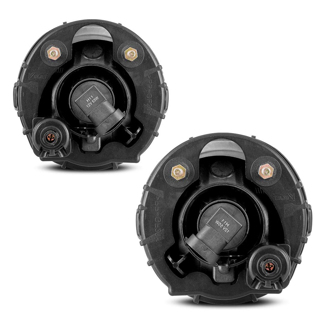 Winjet WJ30-0558-09 Fog Light Replacement Pair 2013-2016 Subaru Outback Left & Right Driver Passenger Side OE Fitment Bulbs Included - Clear Lens