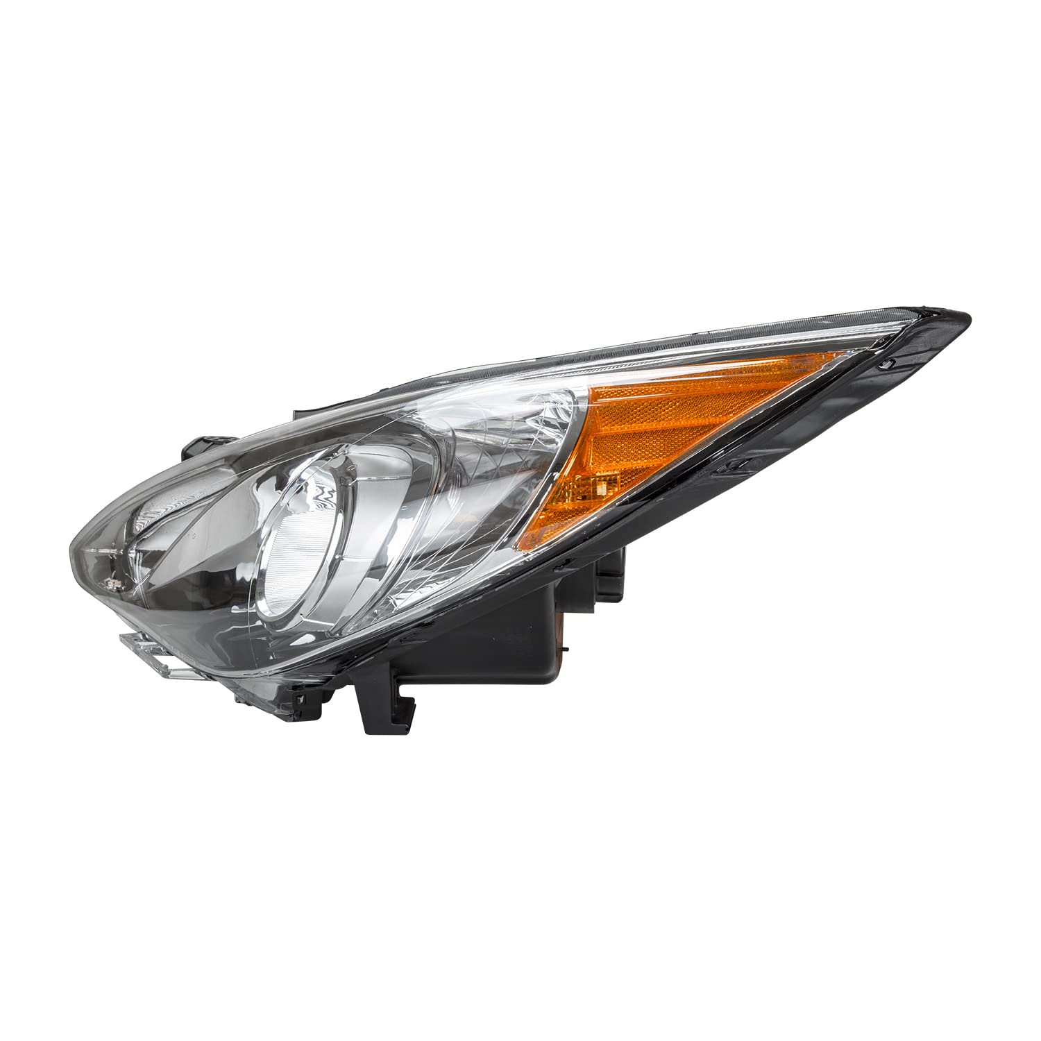 Left TYC Headlight Assembly Compatible with 2011-2014 Hyundai Santa Fe