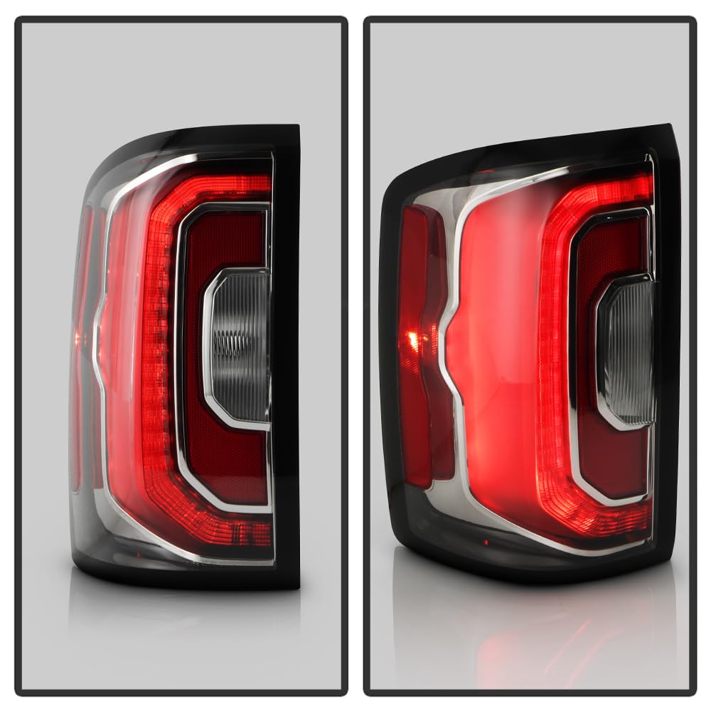 GMC Sierra 1500 Denali 16-18 SLT (Halogen Backup Light) LED Tail Light - Spyder OE Left