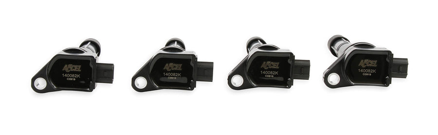 140082K-4 ACCEL Ignition Coil - Black, 4-Pack