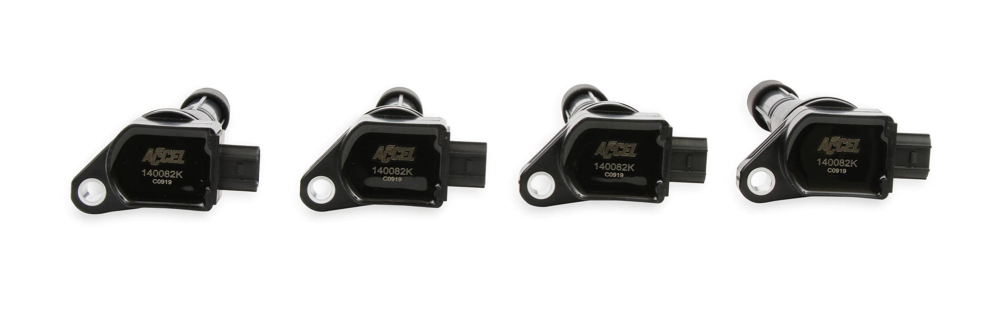 140082K-4 ACCEL Ignition Coil - Black, 4-Pack