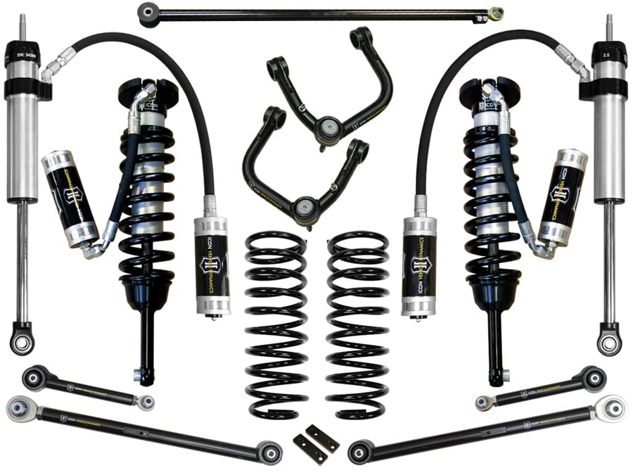 0-3.5" Lift Stage 6 Suspension System, ICON Tubular UCA, Compatible with 10-Up 4Runner/FJ Cruiser, K53066T