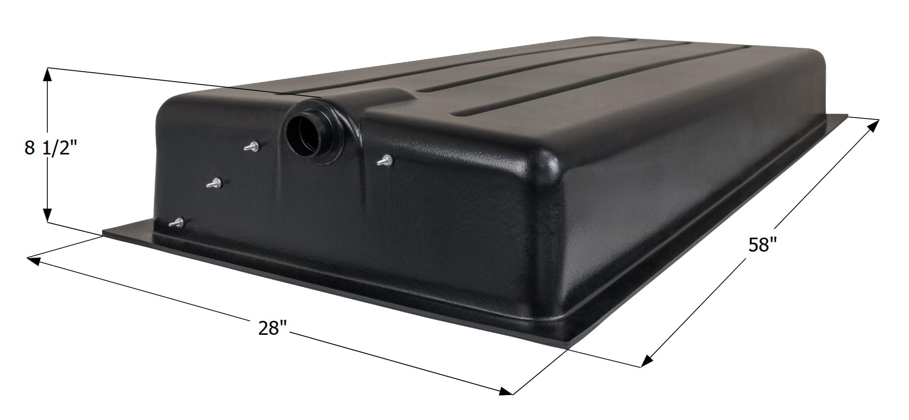 Icon Holding Tank HT176B-ED 14311 - 58" x 28" x 8.5", 43 Gallon (0335791)