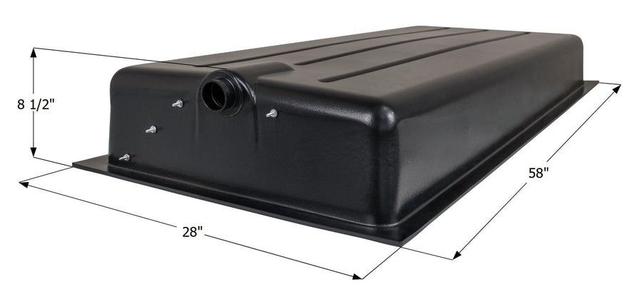 Icon Holding Tank HT176B-ED 14311 - 58" x 28" x 8.5", 43 Gallon (0335791)
