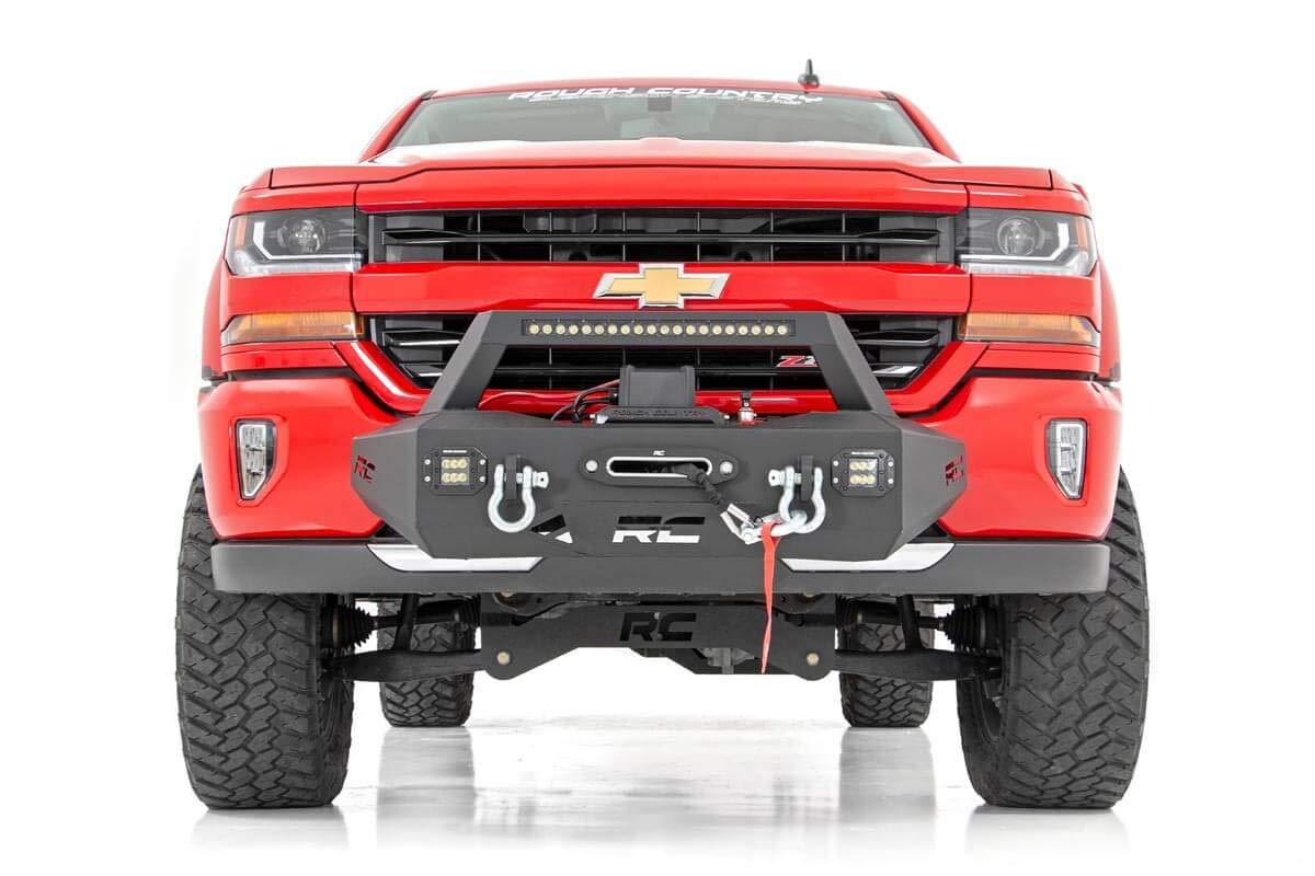 Rough Country Winch Mount System EXO for 2007-2018 Chevy Silverado 1500-10761