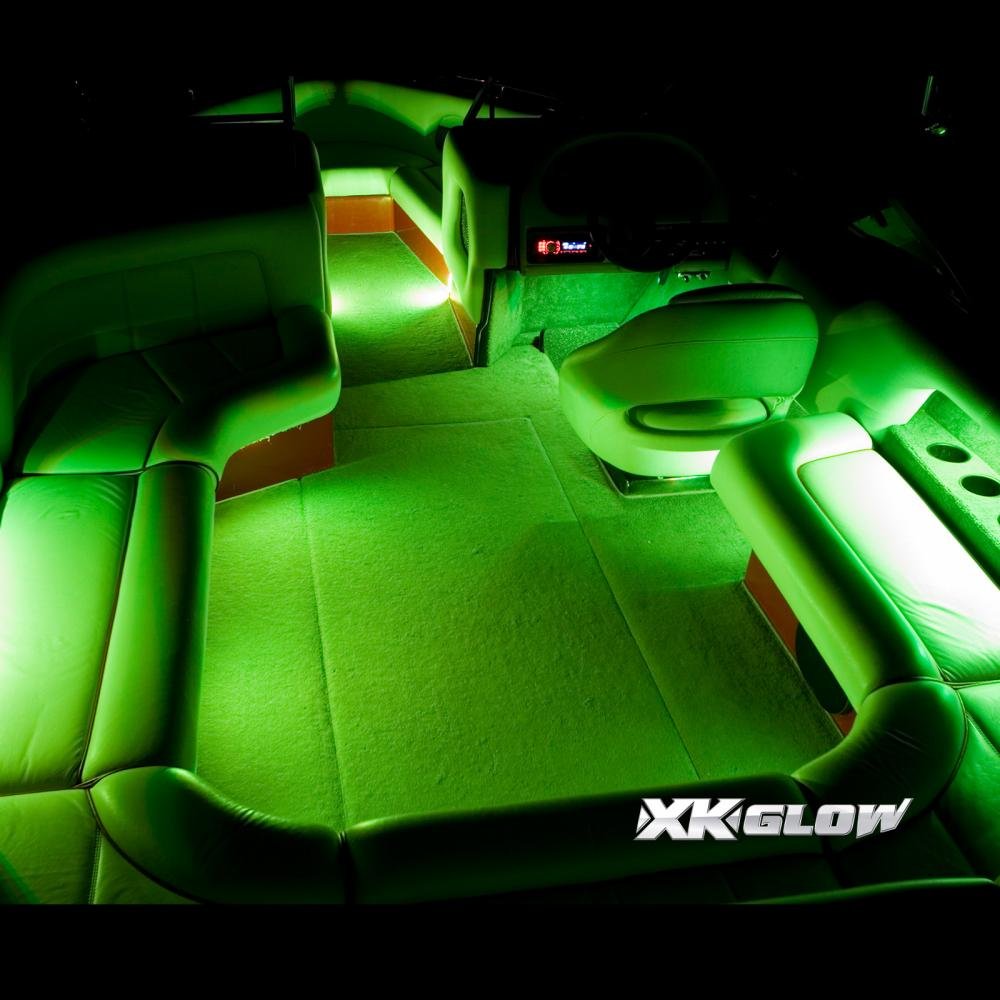 XKGLOW 4X 36 Strips + 4x10 Flex Strips2 Million Color LED Accent Light Marine/Boat Kit XK074011