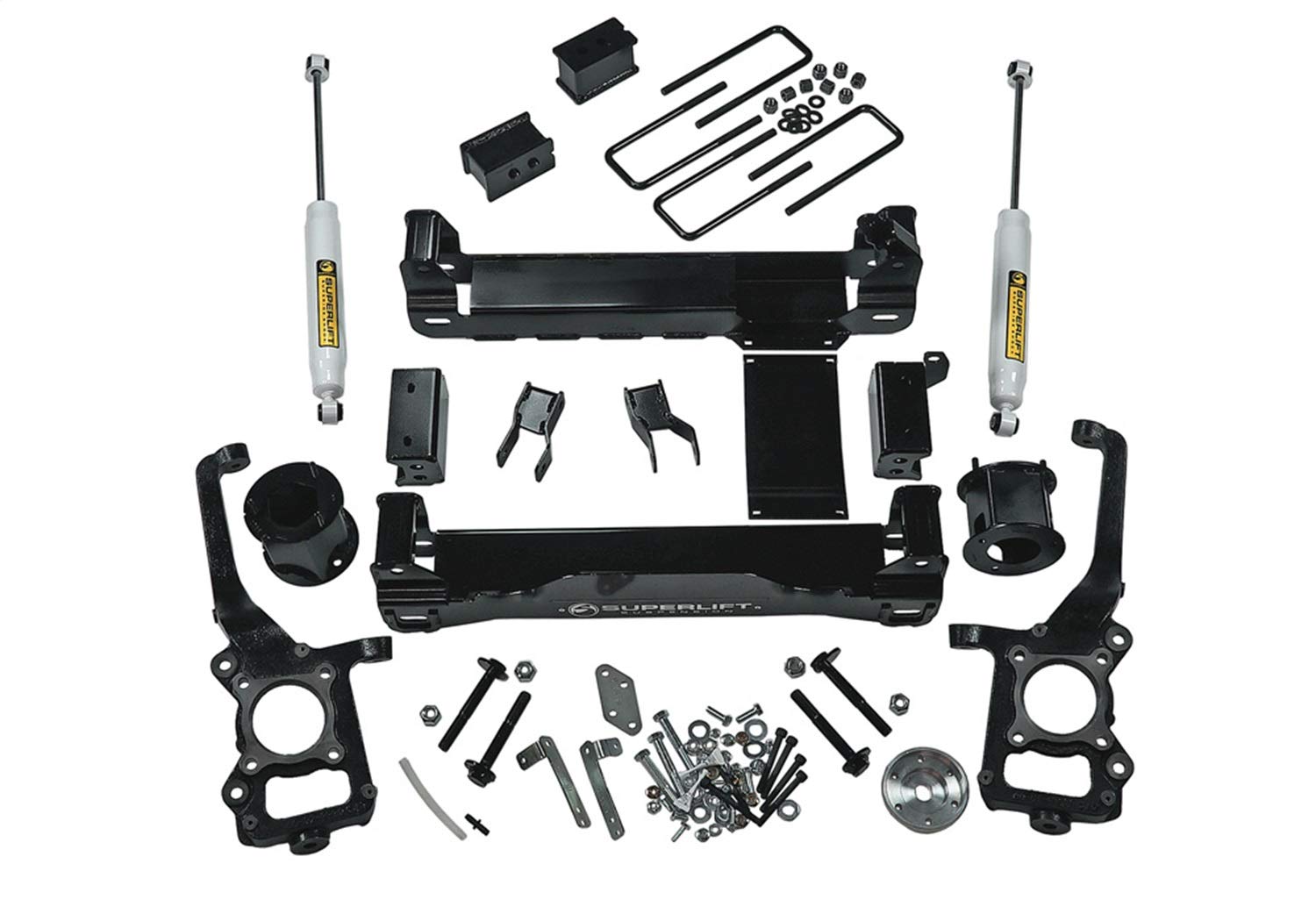 SUPERLIFT SUSPENSION RealTruck 4.5" Lift Kit for Ford F-150 | Complete Lift Kit with Rear Shadow Series Shocks | K126 | Fits 2015-2020 Ford F-150 4WD