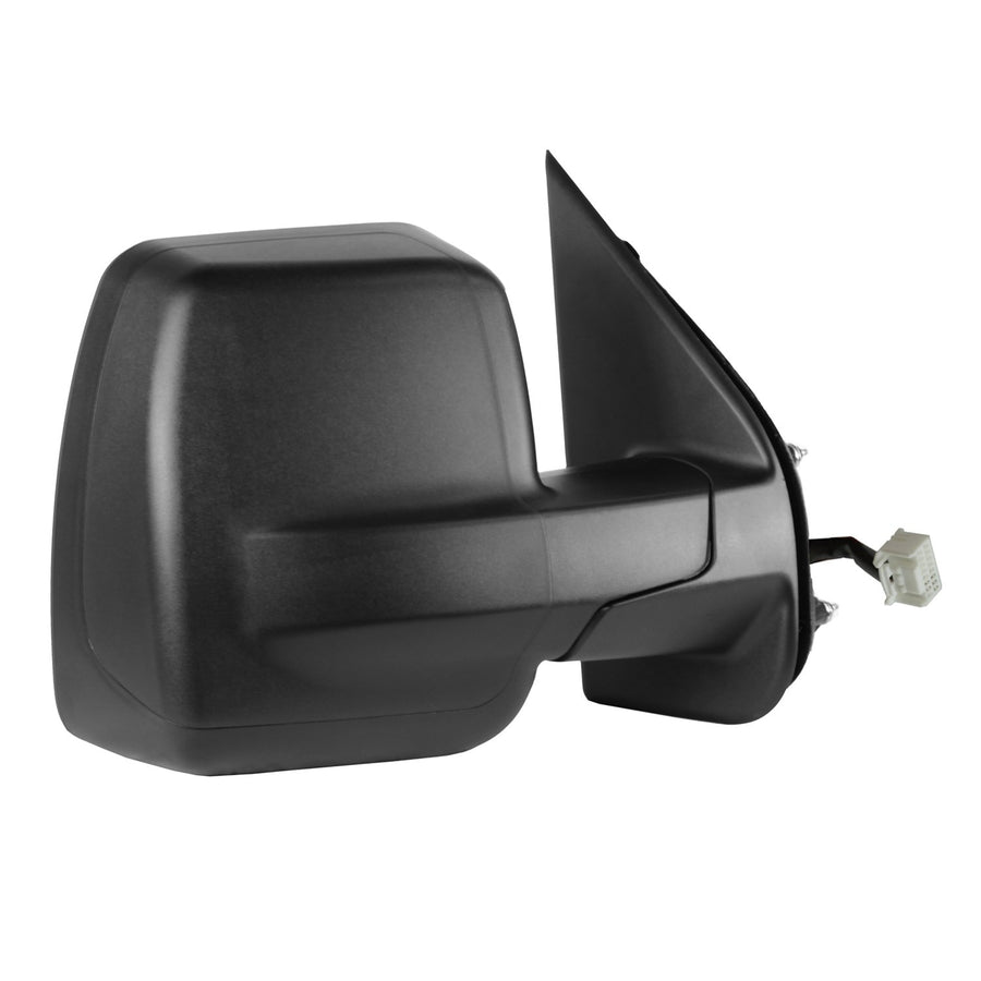 Mirror Passenger Side for Nissan NV 1500, 2500, 3500, Textured Black, Dual Lens Foldaway, w/o Tow pkg, Heated Power