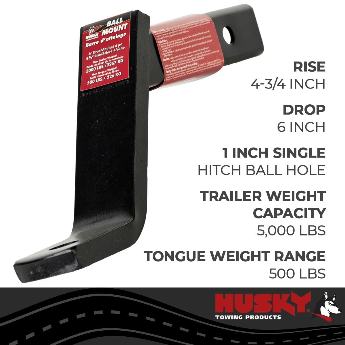 Trailer Hitch Ball Mount Husky Towing 31363 Hitch Accessories