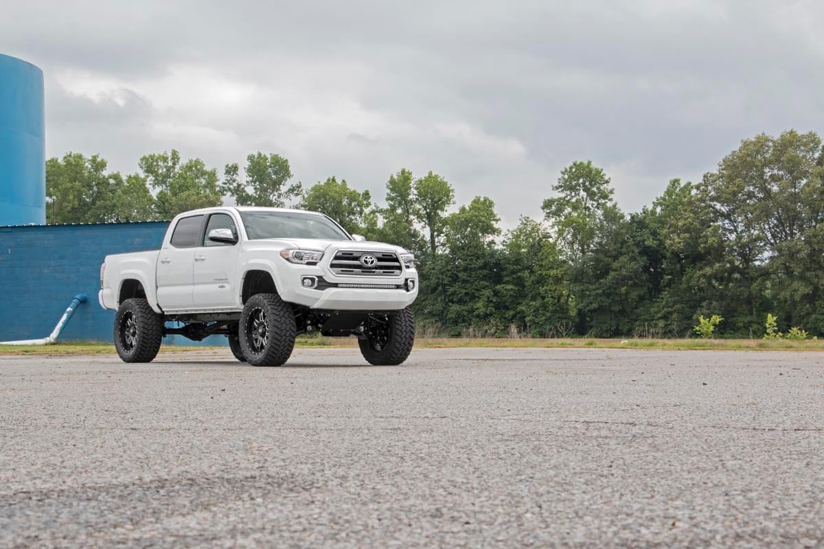 Rough Country 6” Suspension Lift Kit with N3 Rear Shocks & N3 Struts for Toyota Tacoma (2005–2015) - Balanced Suspension System for Road Comfort & Trail Readiness