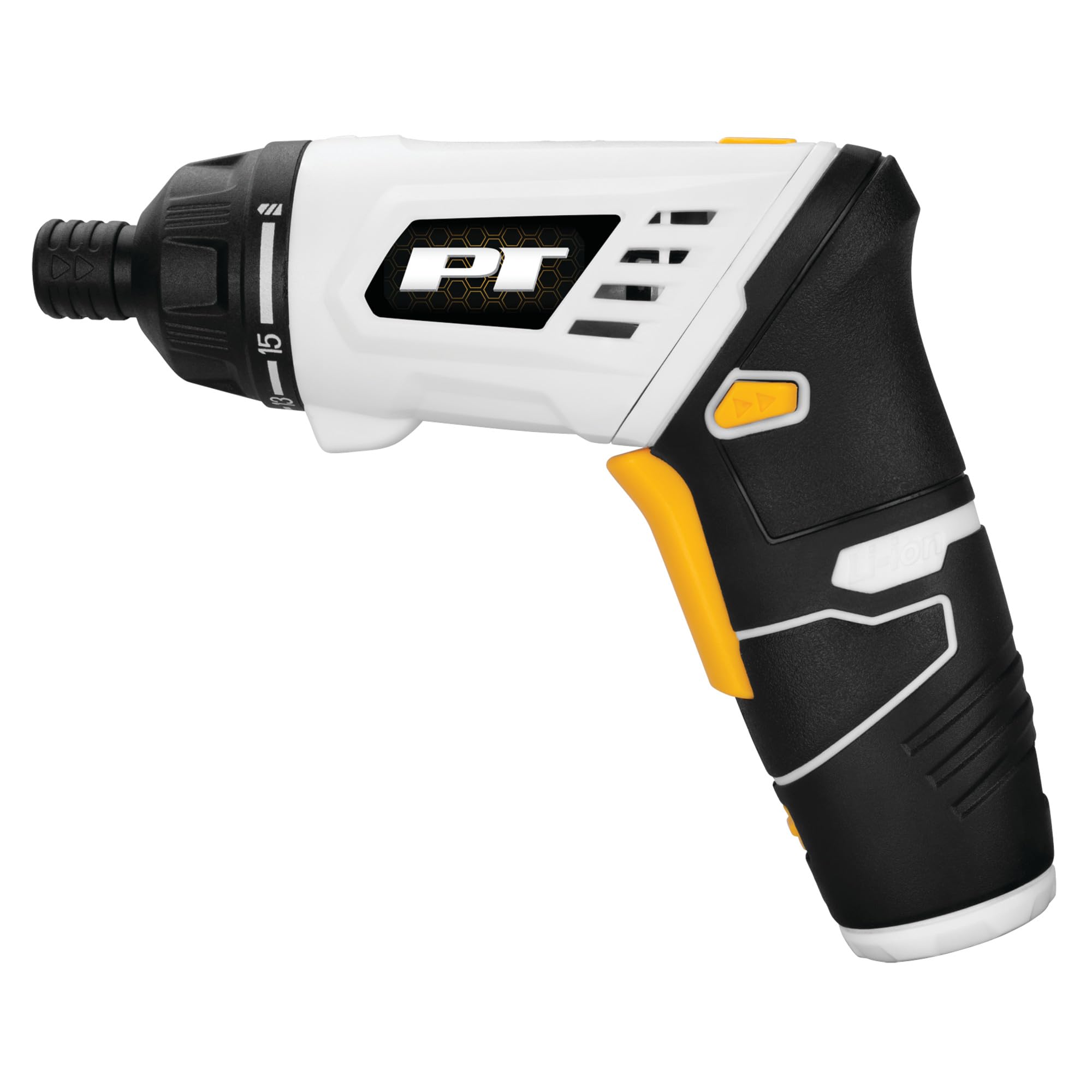 4V Li-Ion Performance Tool W7730 Folding Screwdriver w/LED Light - 1/4 in. Drive, USB-C Charging, Extensions Included, Gray/Yellow