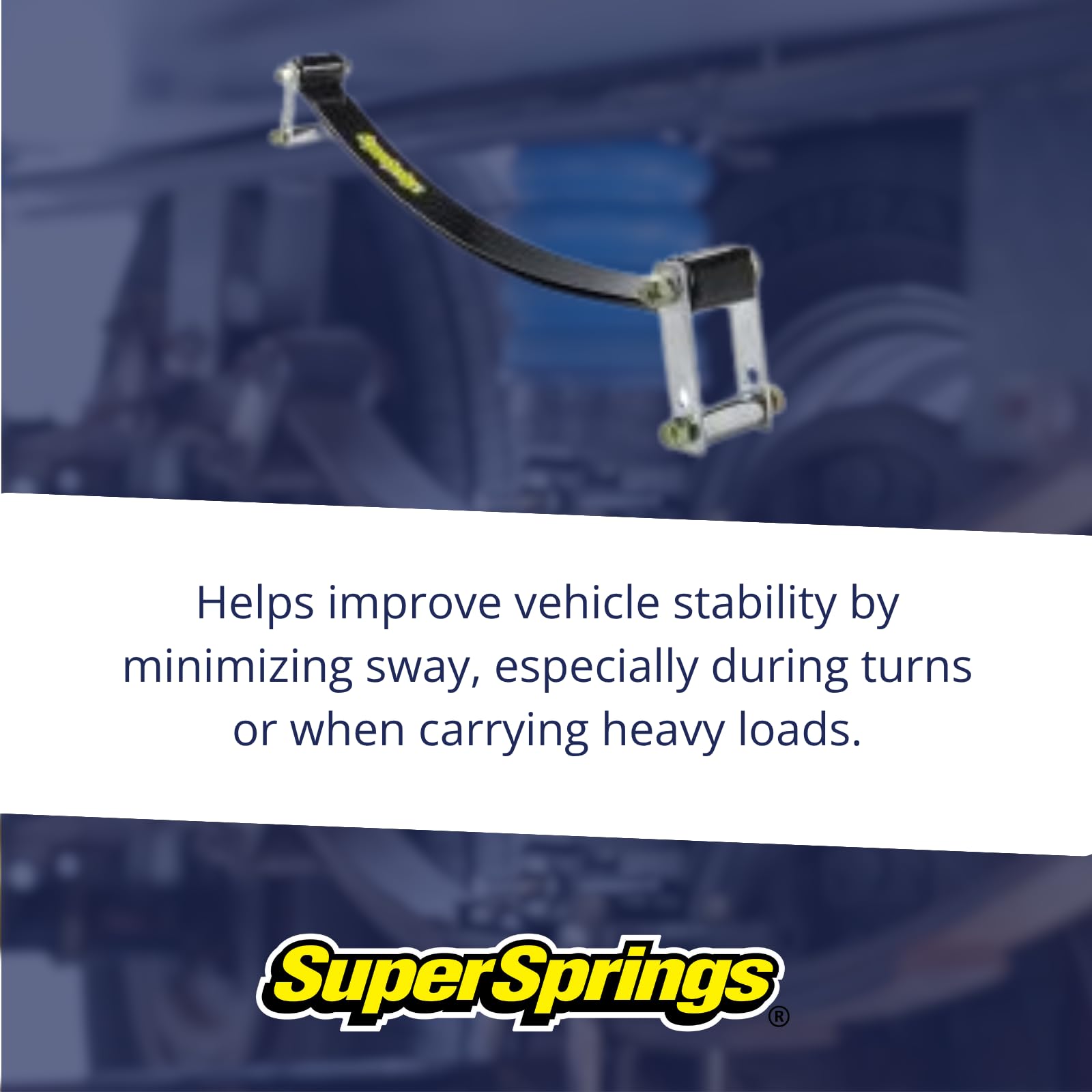 SuperSprings SSA25.5 for RAM 2500|3500, Ford F|E Series, Chevrolet|GMC Kodiak|TopKick 4500|5500, Nissan UD, black