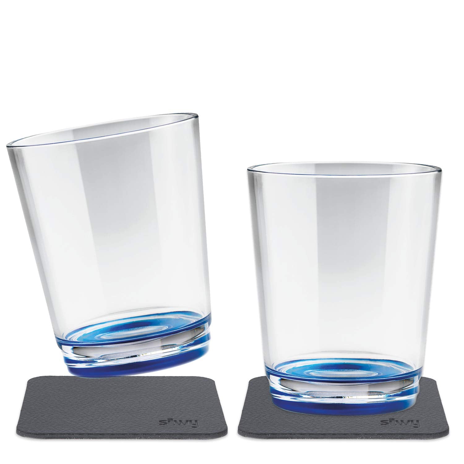 Lui Blue silwy einfach anziehend Magnetic Glass, 250 ml