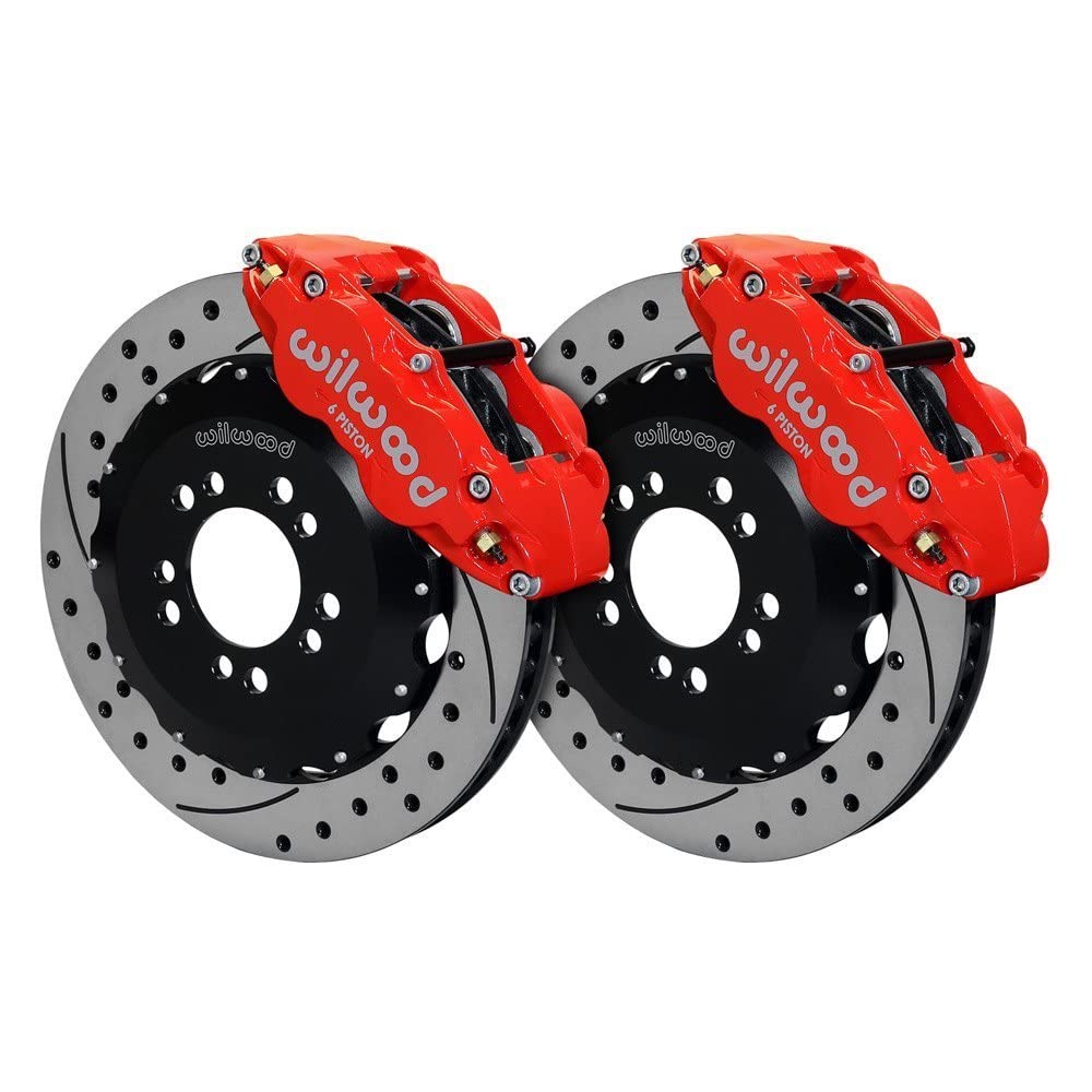 Front Hat Kit FNSL6R, 14.00", Drilled, Red