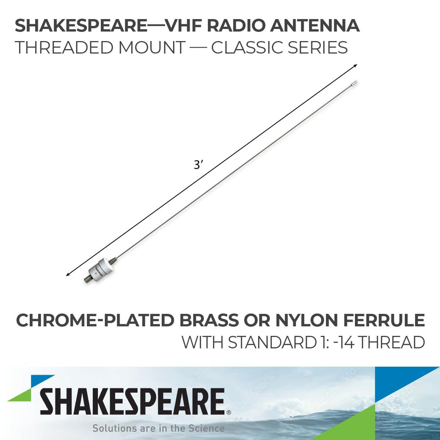 3' Shakespeare 5215-AIS VHF Ais