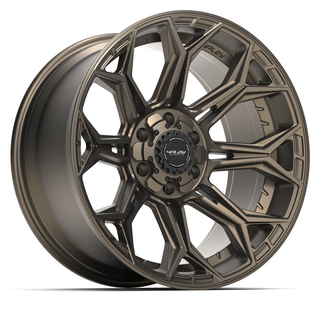 20 Inch 4PLAY Wheels Rim 4P83 Fits 6x135 & 6x139.7 20x10 Satin Bronze (1)