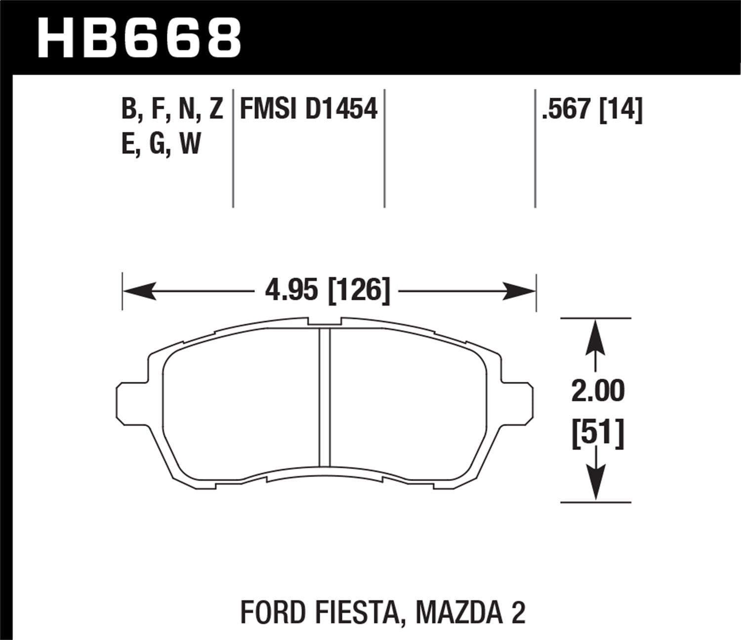Hawk Performance Blue HB668E.567 9012 Motorsport Brake Pads