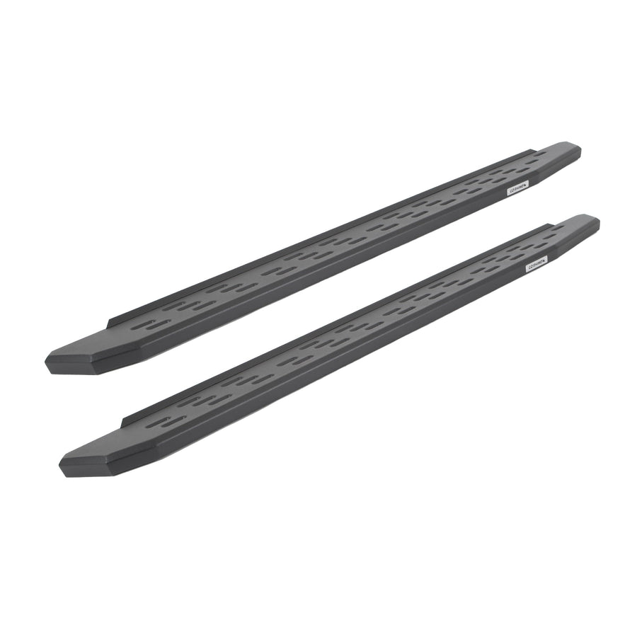 RB30 Running Boards Go Rhino | 73", Galvanized Steel, Textured Black | 69600073PC
