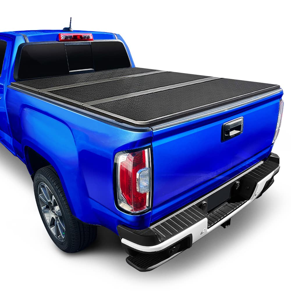 Tyger Auto T5 Hardtop Tri-Fold Alloy Truck Bed Tonneau Cover Compatible with 2023-2026 Chevy Colorado GMC Canyon | 5'1" (61") Bed | TG-BC5C3201