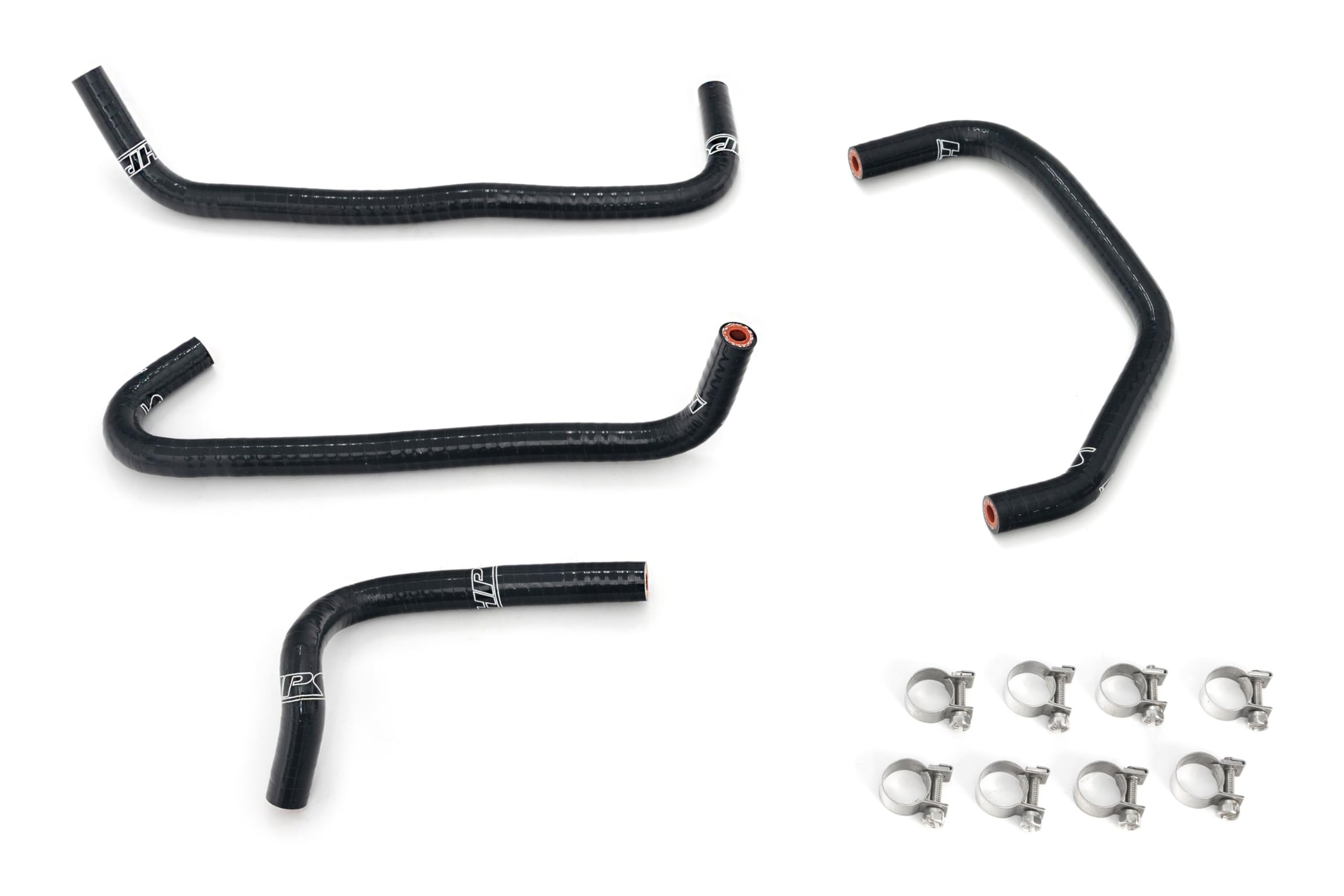 HPS Bypass Black Silicone Coolant Hose Kit Compatible for 1994-1997 Mazda Miata 1.8L, 57-2156-BLK
