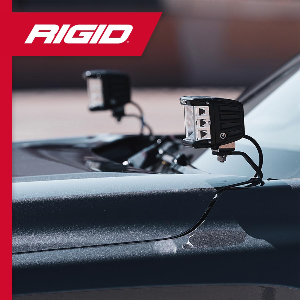 A-Pillar Light Kit RIGID INDUSTRIES, Fits the 2014 – 2020 Toyota Tundra (2 A-Pillar Mounting Brackets, 2 D-SS PRO Series Flood Lights, 2 Black Light Covers, 2 Amber Light Covers, 1 Wiring Harness)
