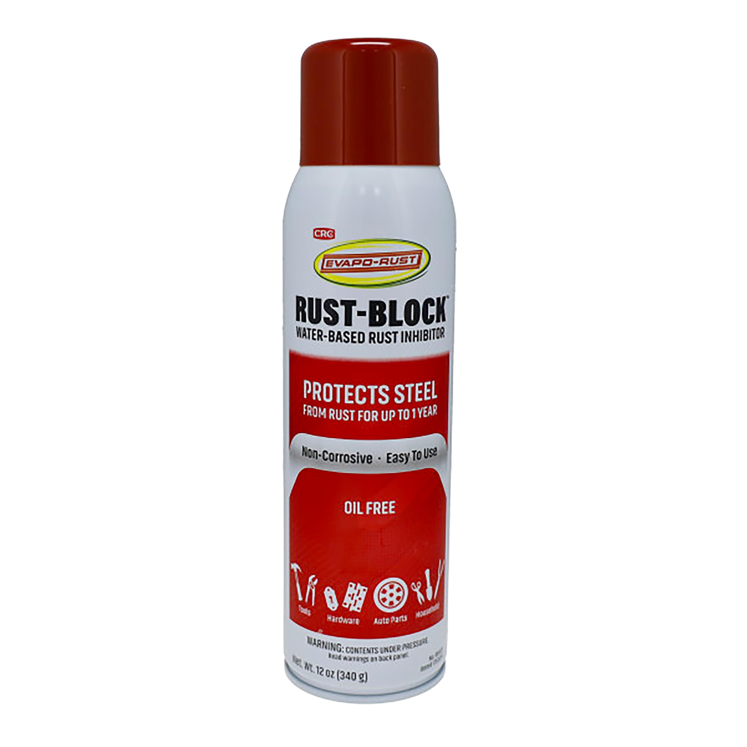 Rust-Block Evapo-Rust RB018 Water-Based Rust Inhibitor, Corrosion Inhibitor, 12 oz Aerosol Spray, Gray