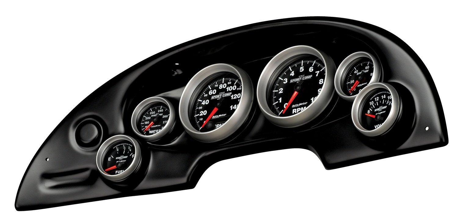 Combination Auto Meter Black Race Panel 10008
