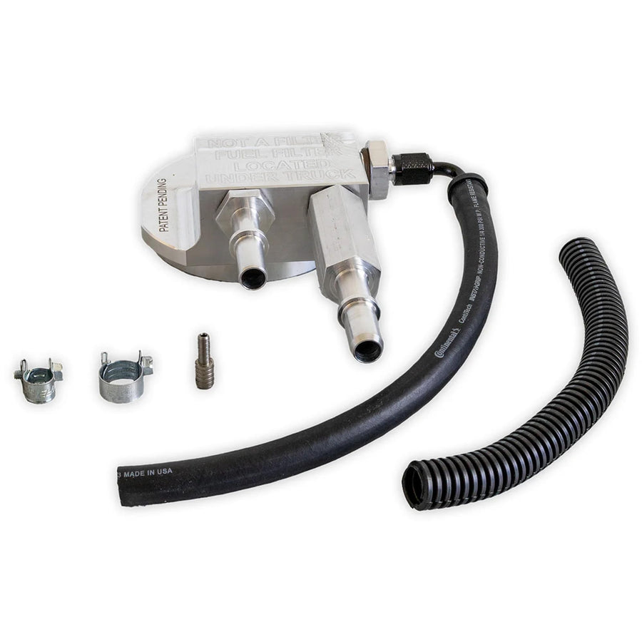 Upper Fuel Filter Bypass Kit H&S Motorsports Compatable With Ford Power Stroke 2011-2016 F250, F350, F450, F550
