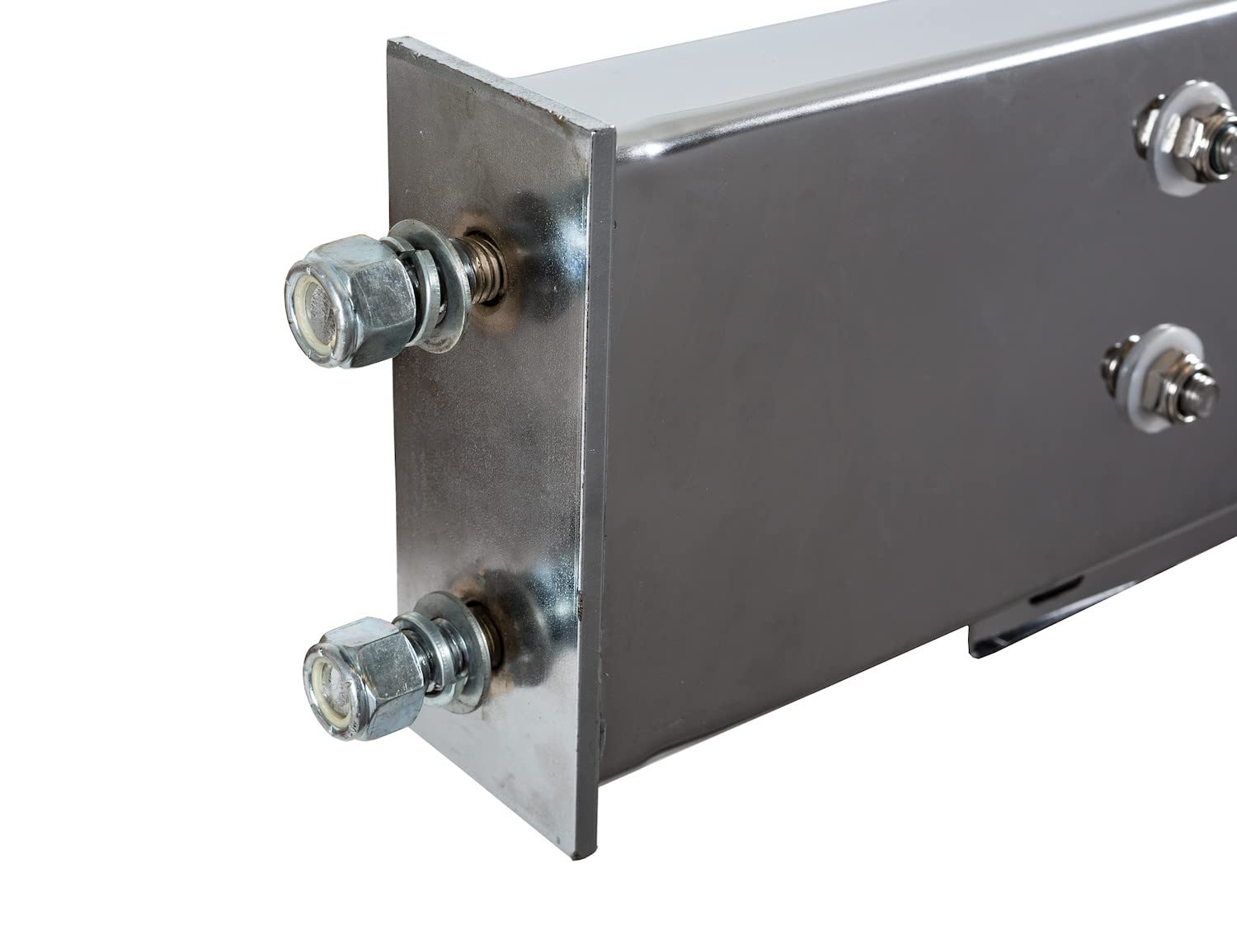 30" Stainless Steel Buyers Products LB6303SST Mudflap Hangers for Semi Trucks, 2 Lightboxes with 4" Light Cutouts, 30" Lx3 Dx6 H, Includes Driver and Passenger Side Boxes, Lights NOT Included