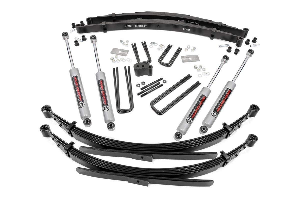 4" Lift Kit Rough Country for 1970-1974 Dodge W100/W200/W300 | Dana 44-330.20