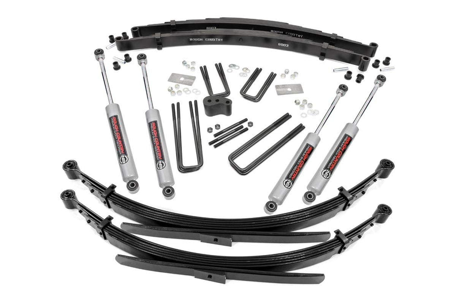 4" Lift Kit Rough Country for 1974 Dodge Ramcharger 4WD | Dana 44-345.20