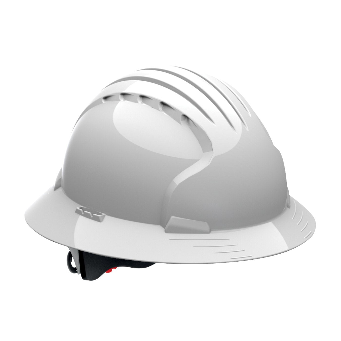 Deluxe Evolution 6161 JSP 280-EV6161-10 Class E Full Brim Lineman's Hard Non-Vented Hat, White