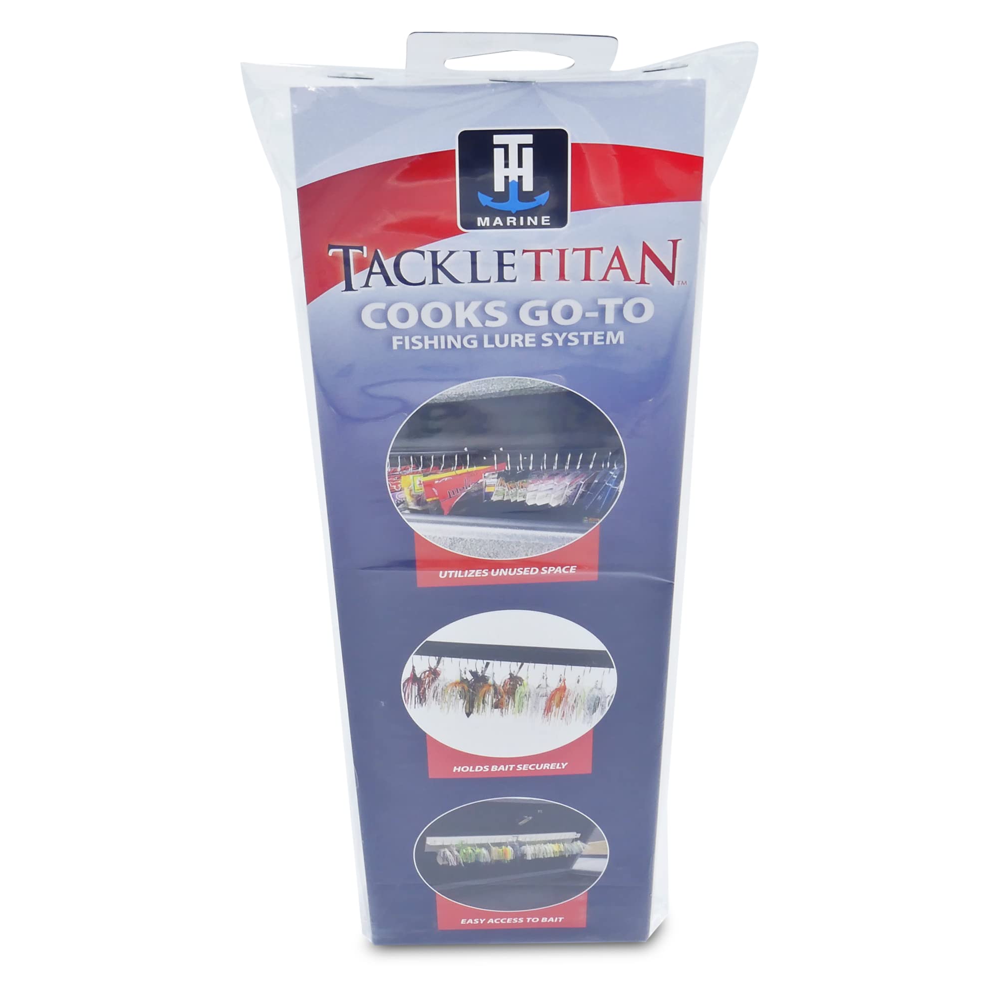 T-H Marine Go-To Cooks Tackle Storage System - Fishing Lure Holder and Organizer Provides Easy Access to Your Bait - Can Be Configured to Fit Any Boat or Dock - Black